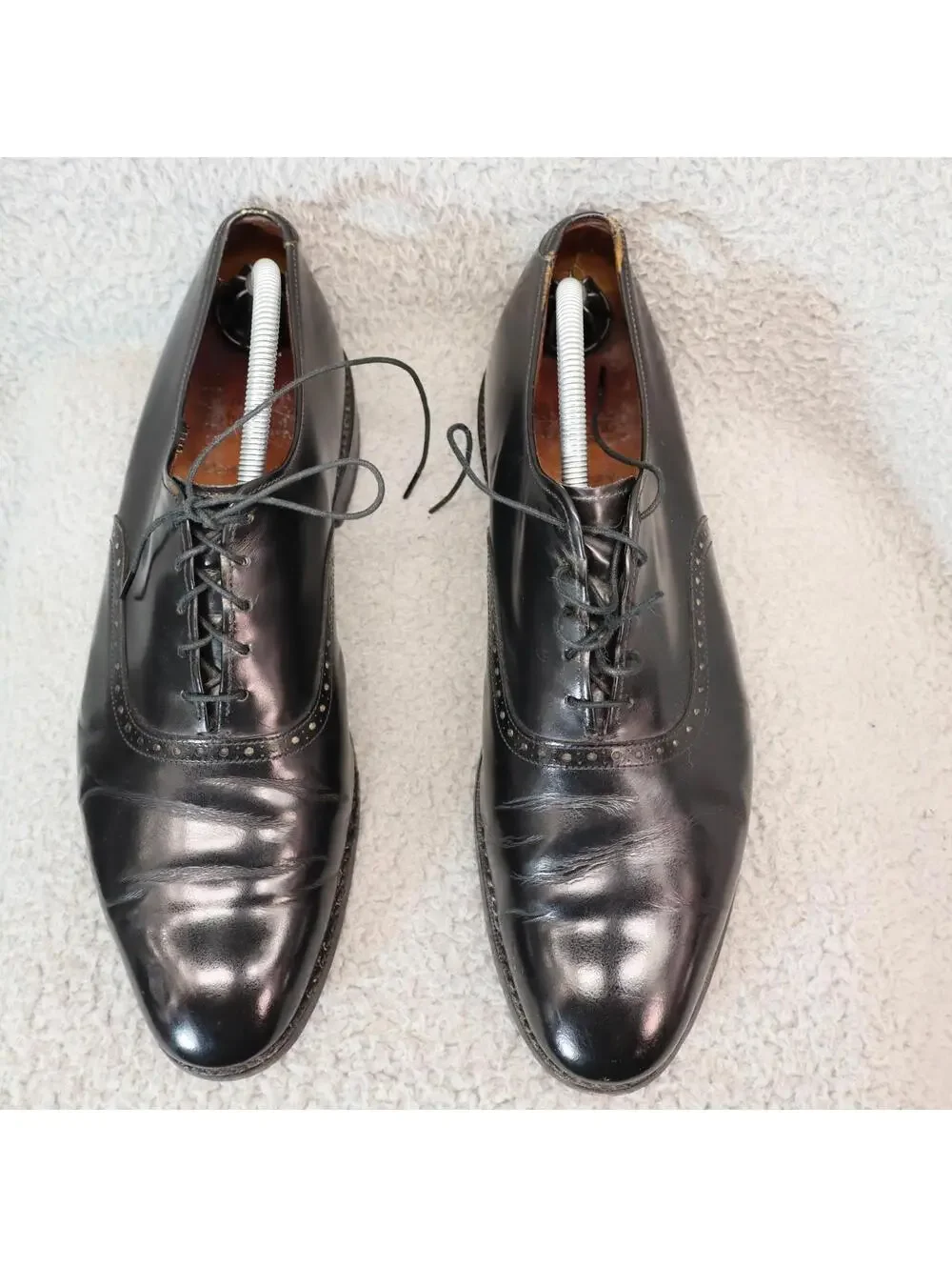 Allen Edmonds Danbury Black Leather Oxfords Brogue Men 11 B